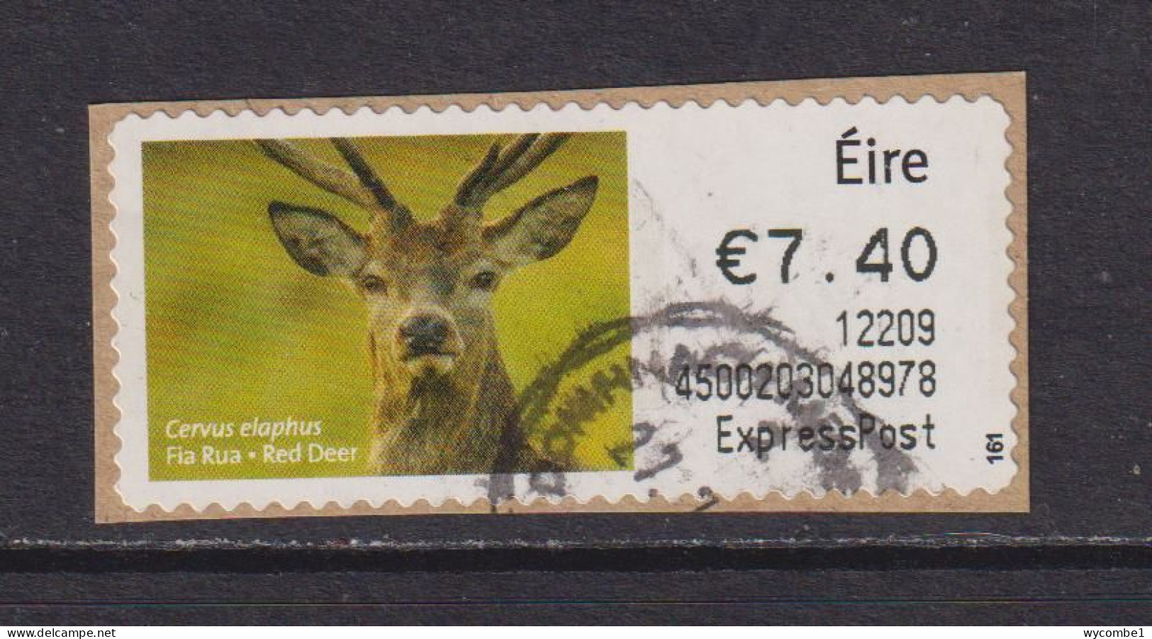 IRELAND  -  2011 Red Deer SOAR (Stamp On A Roll)  Used On Piece As Scan - Gebraucht