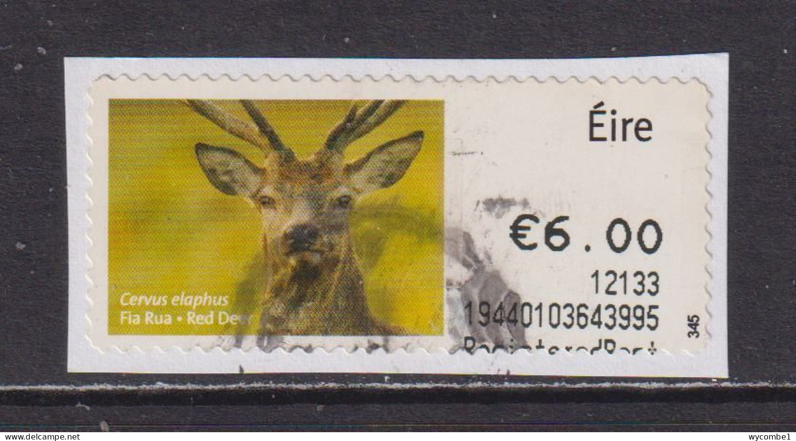 IRELAND  -  2011 Red Deer SOAR (Stamp On A Roll)  Used On Piece As Scan - Oblitérés