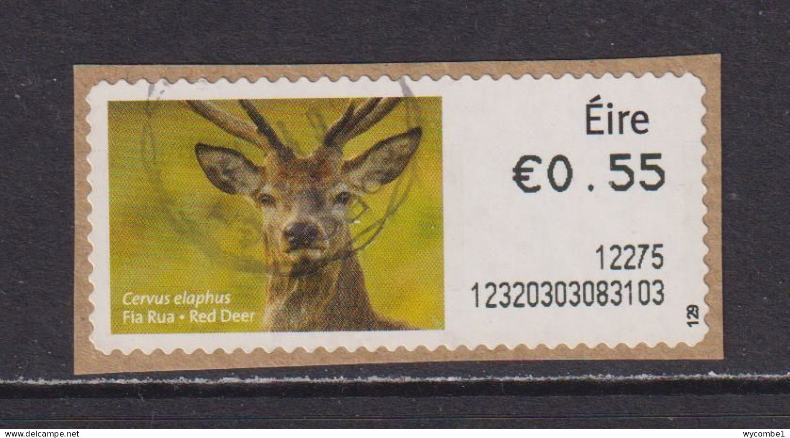 IRELAND  -  2011 Red Deer SOAR (Stamp On A Roll)  Used On Piece As Scan - Usados