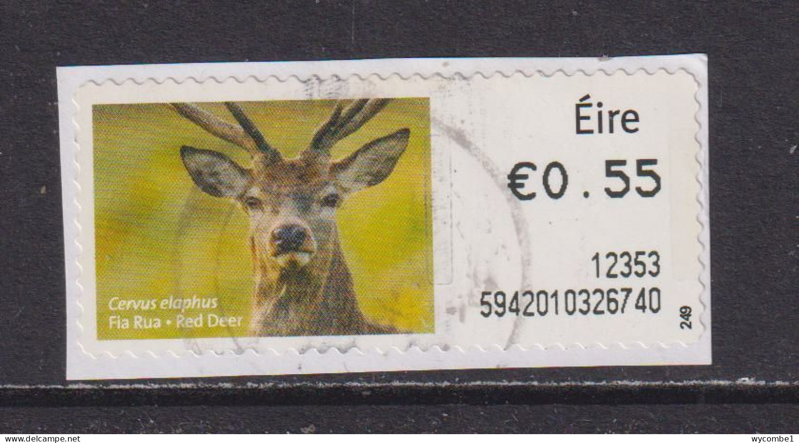 IRELAND  -  2011 Red Deer SOAR (Stamp On A Roll)  Used On Piece As Scan - Oblitérés