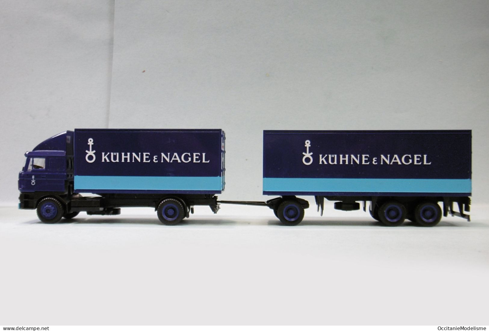 Herpa - Camion DAF 3300 KUHNE & NAGEL + Remorque Réf. 835000 BO HO 1/87 - Road Vehicles