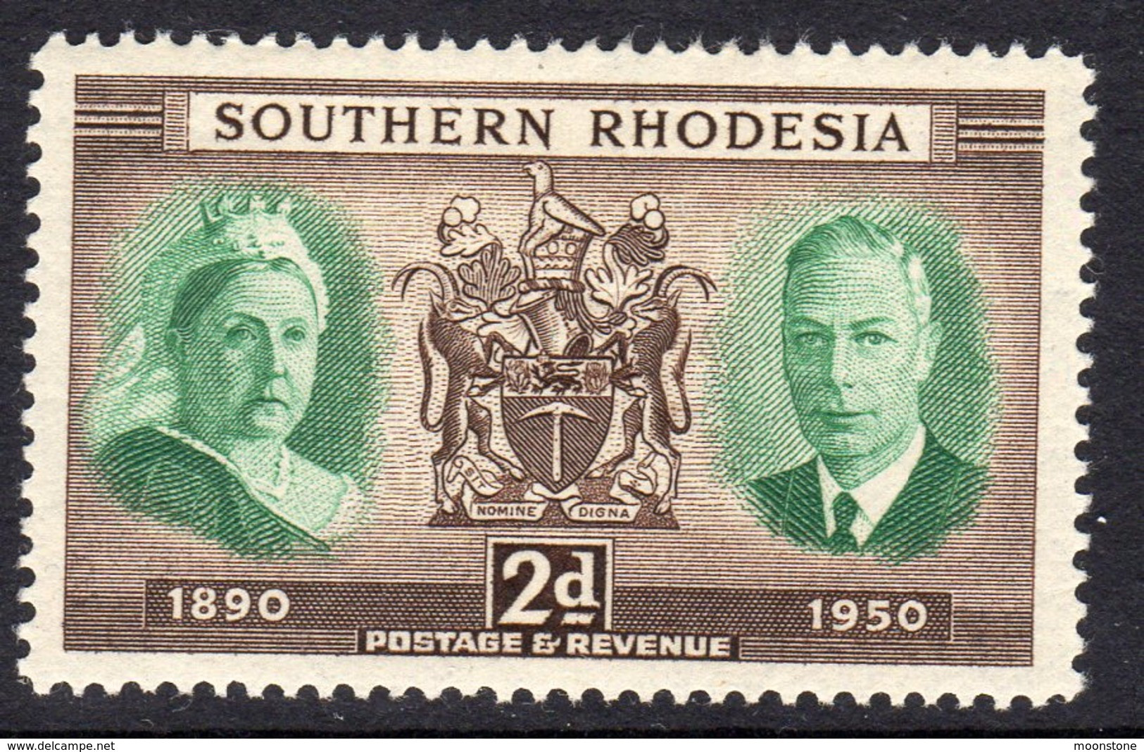 Southern Rhodesia 1950 Diamond Jubilee, Hinged Mint, SG 70 (BA) - Southern Rhodesia (...-1964)