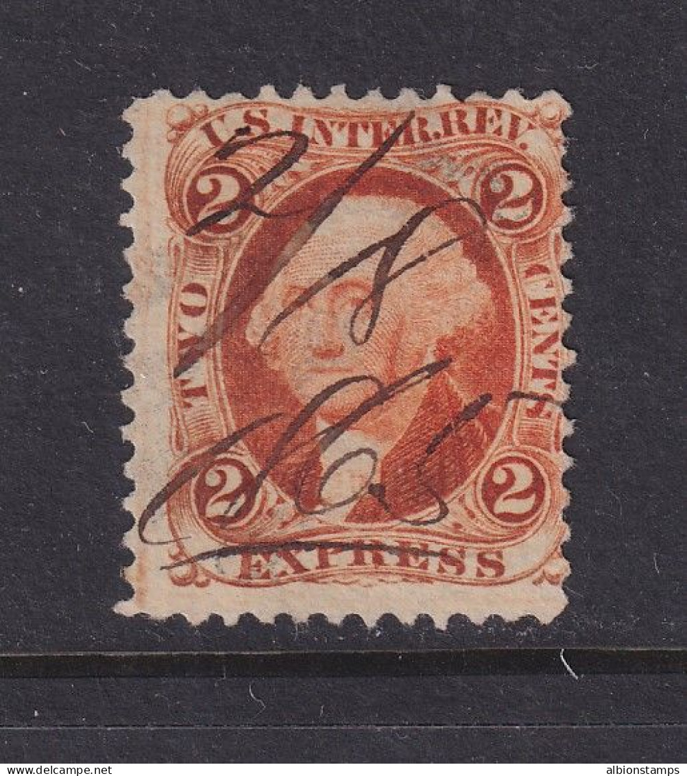 US, Scott R10c, Used, Manuscript Cancel - Fiscaux