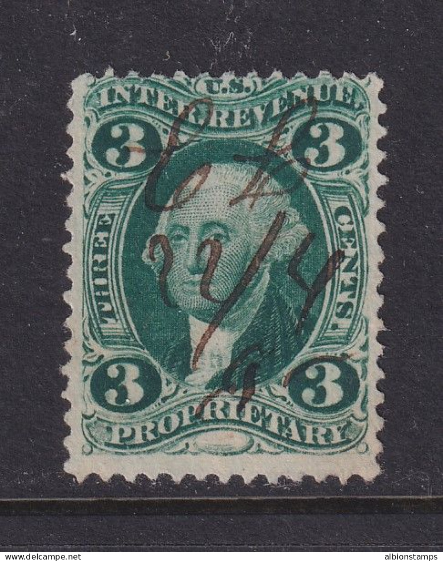 US, Scott R18c, Used, Manuscript Cancel - Revenues