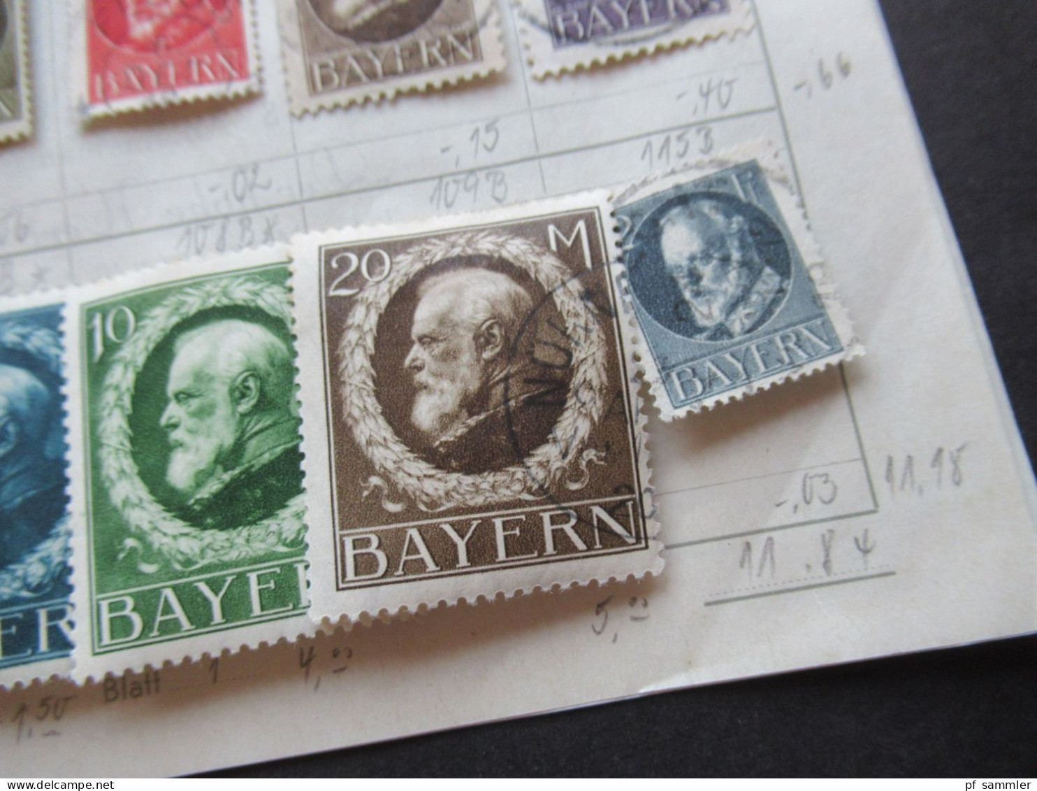 AD Bayern Ab Ca. 1900 Ein Paar Marken Auf Alten Auswahlseiten / Gestempel Und Ungebraucht! - Mint