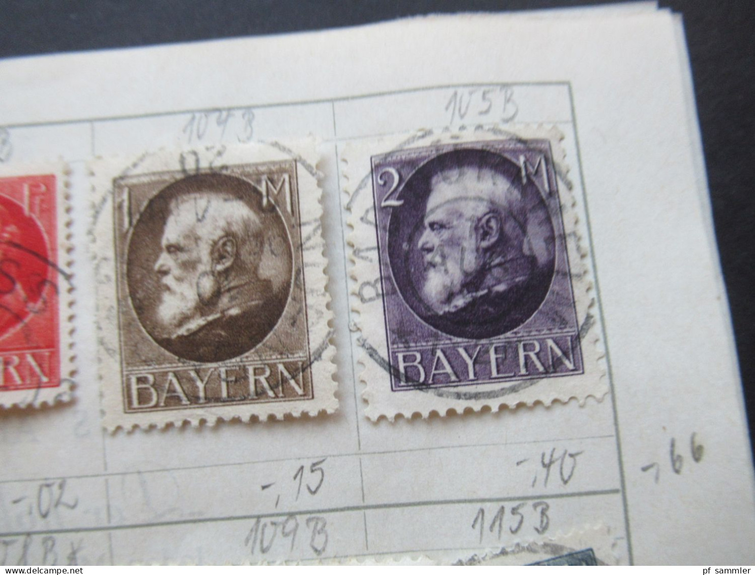 AD Bayern Ab Ca. 1900 Ein Paar Marken Auf Alten Auswahlseiten / Gestempel Und Ungebraucht! - Mint