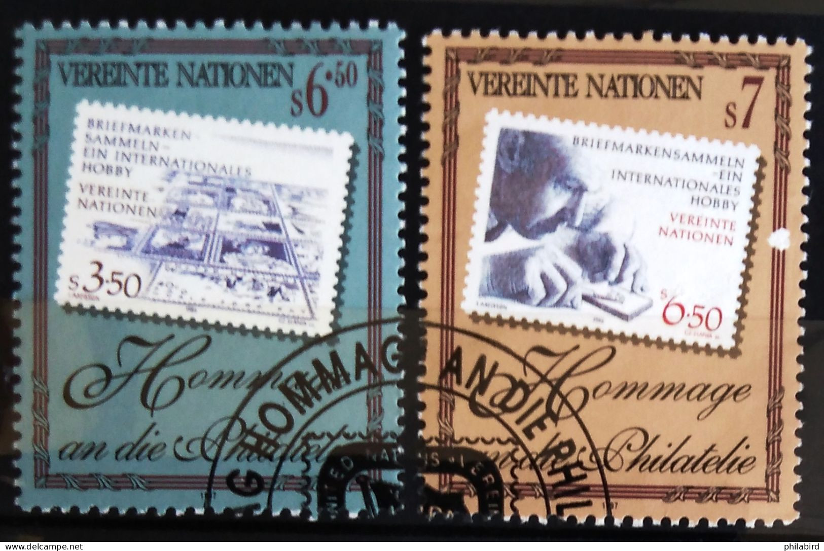 NATIONS-UNIS - VIENNE                          N° 255/256                       OBLITERE - Oblitérés