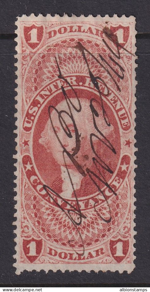 US, Scott R66c, Used, Manuscript Cancel - Steuermarken