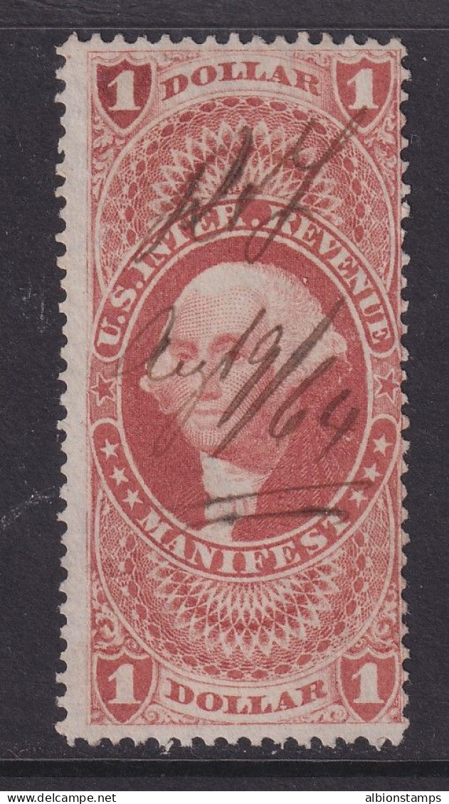 US, Scott R72c, Used, Manuscript Cancel - Steuermarken