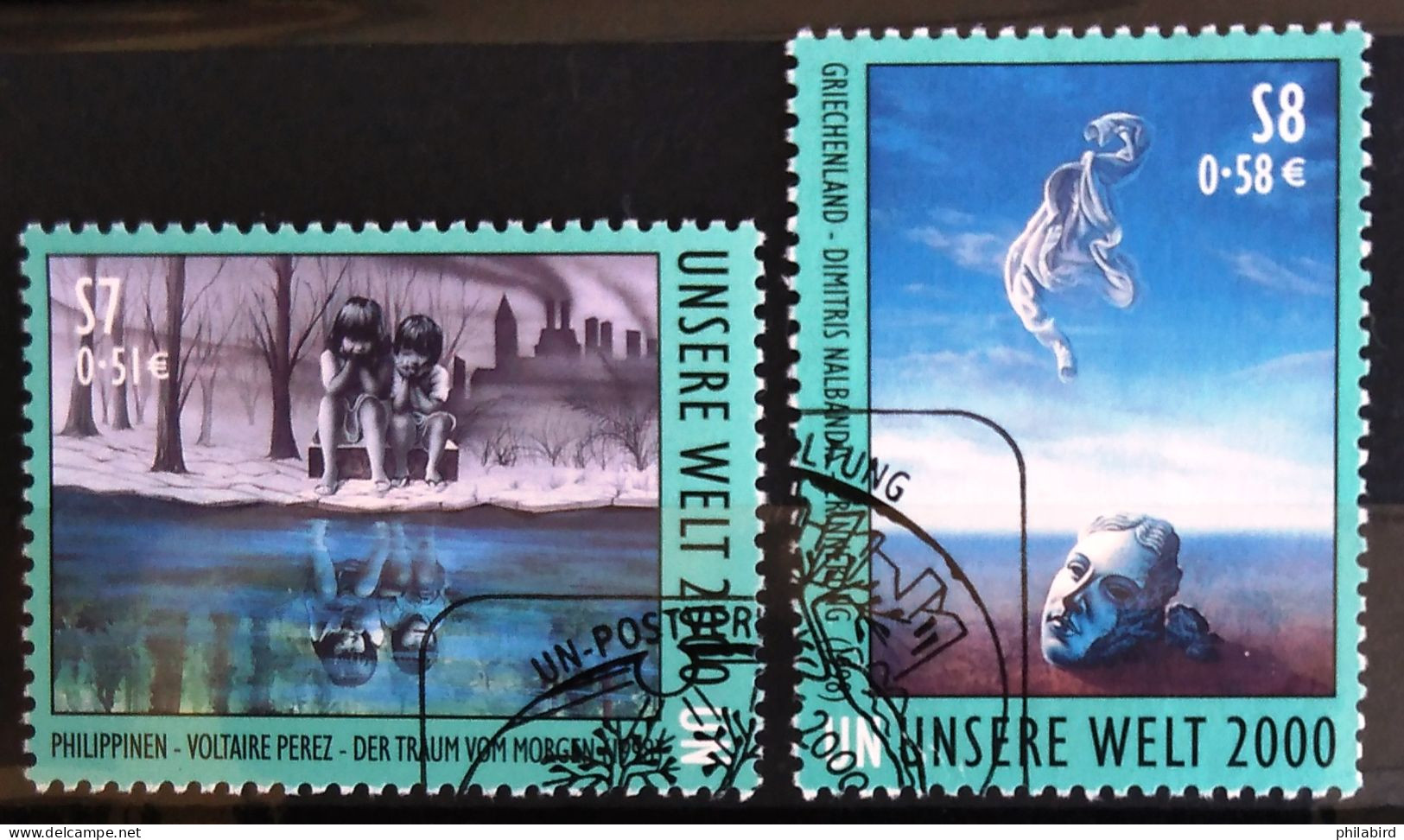 NATIONS-UNIS - VIENNE                          N° 323/324                       OBLITERE - Used Stamps