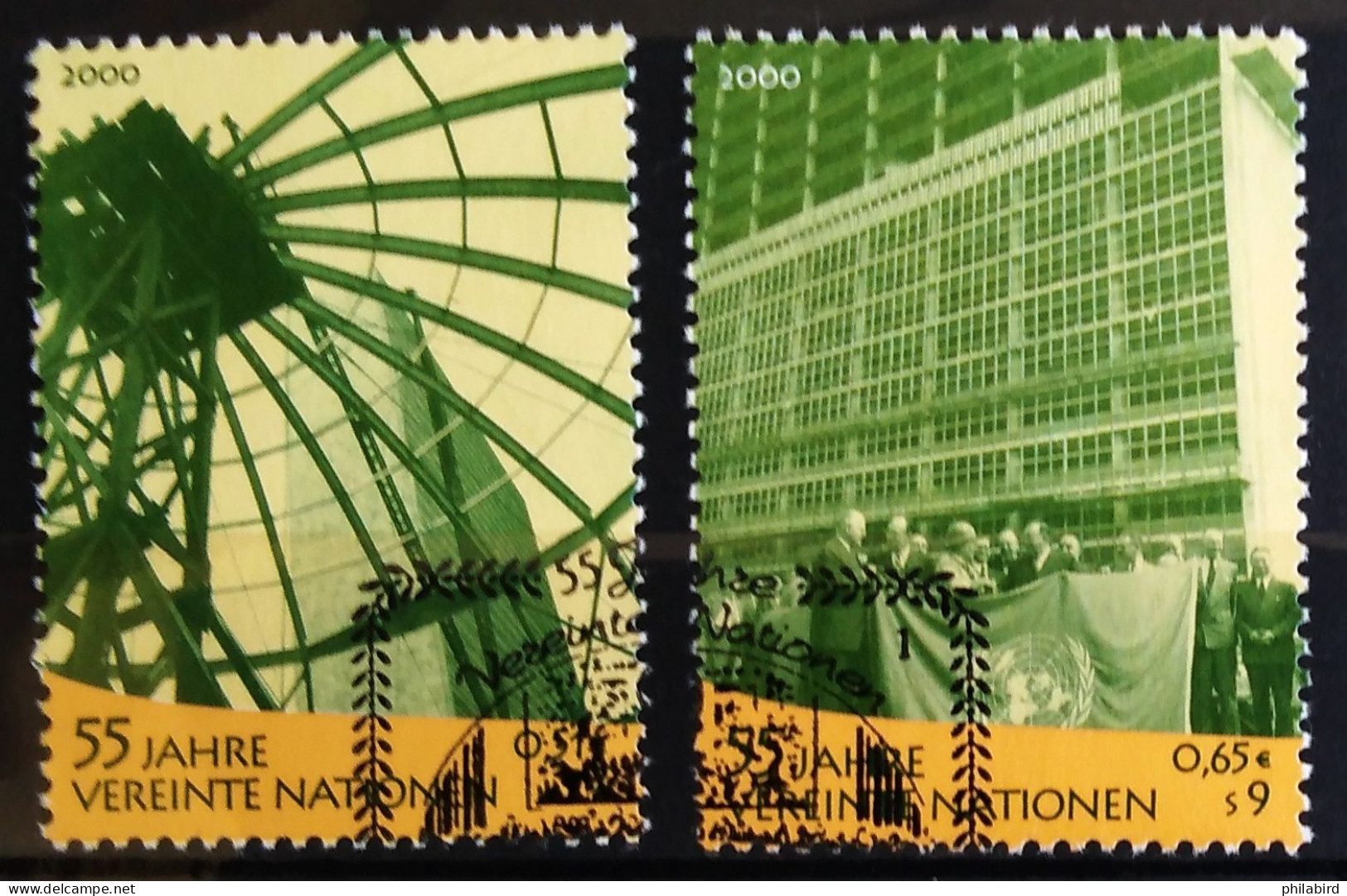 NATIONS-UNIS - VIENNE                          N° 325/326                       OBLITERE - Used Stamps