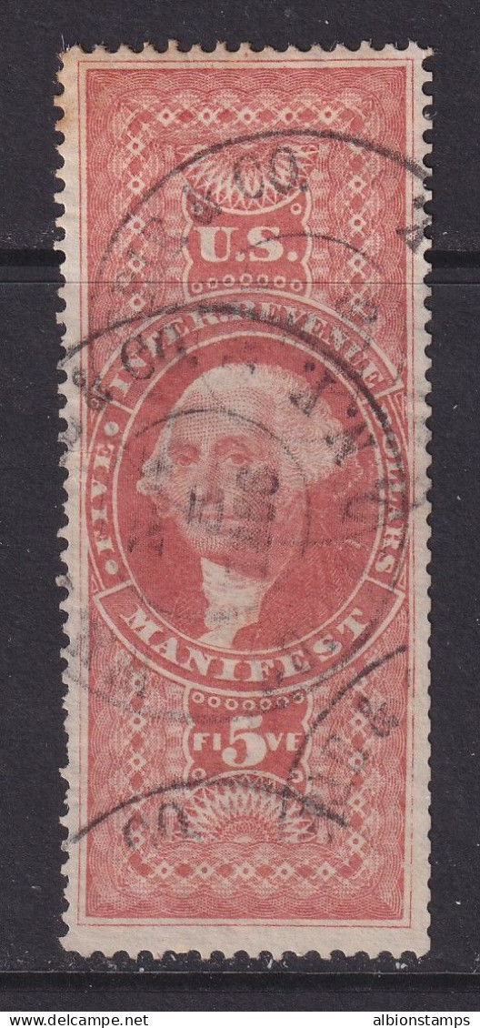 US, Scott R90c, Used, Handstamp Cancel - Fiscaux