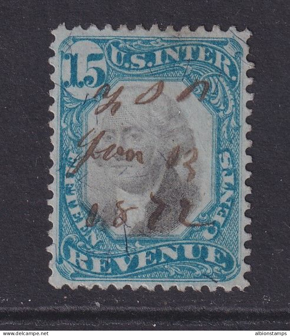 US, Scott R110, Used, Manuscript Cancel (small Thin Spot) - Fiscali