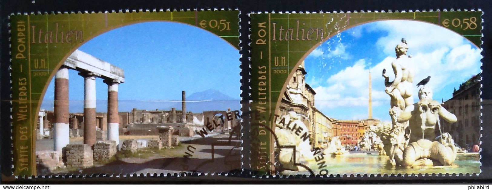 NATIONS-UNIS - VIENNE                         N° 384/385                       OBLITERE - Used Stamps