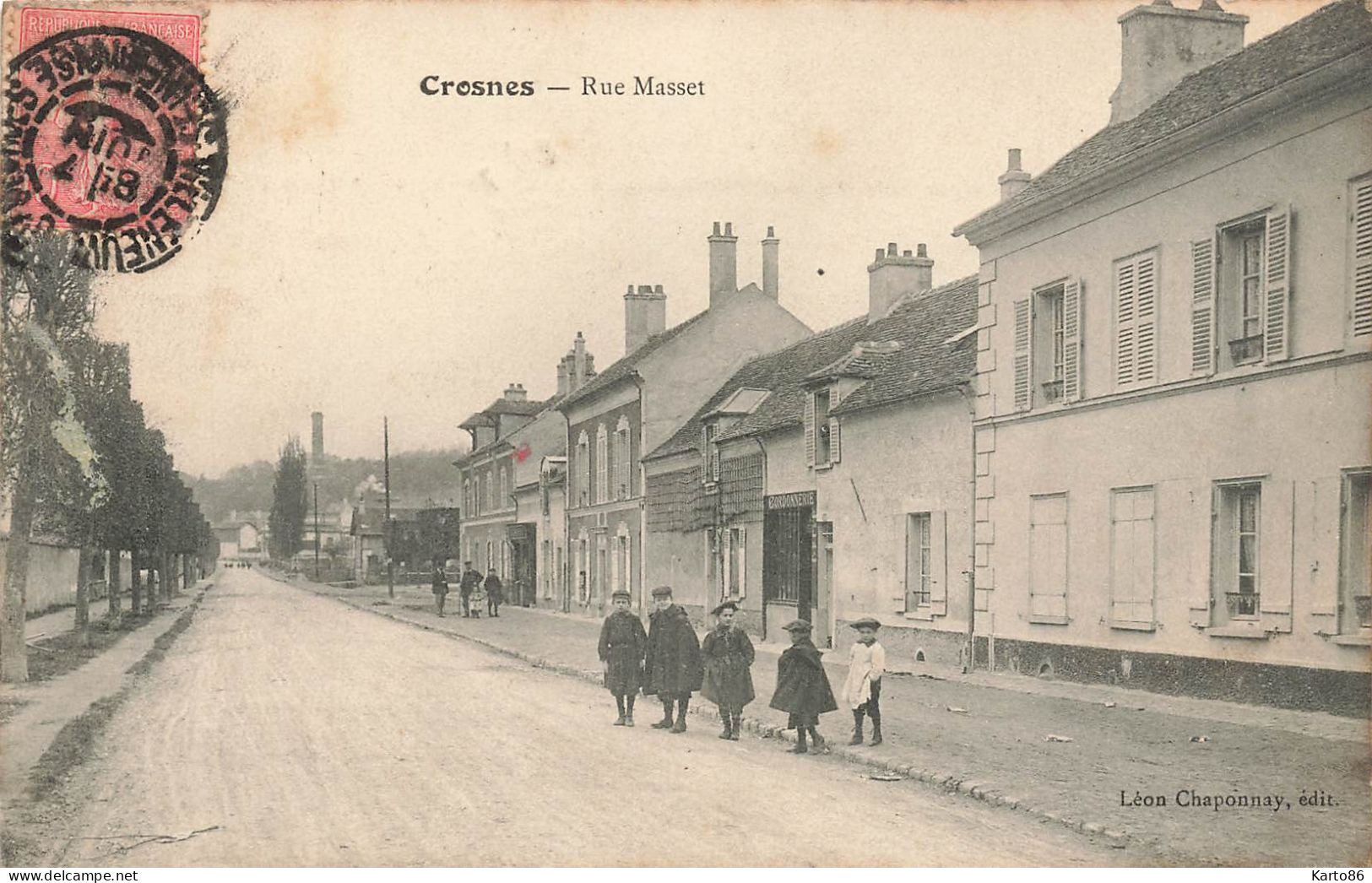 Crosne * Crosnes * La Rue Masset * Villageois * Cordonnerie - Crosnes (Crosne)