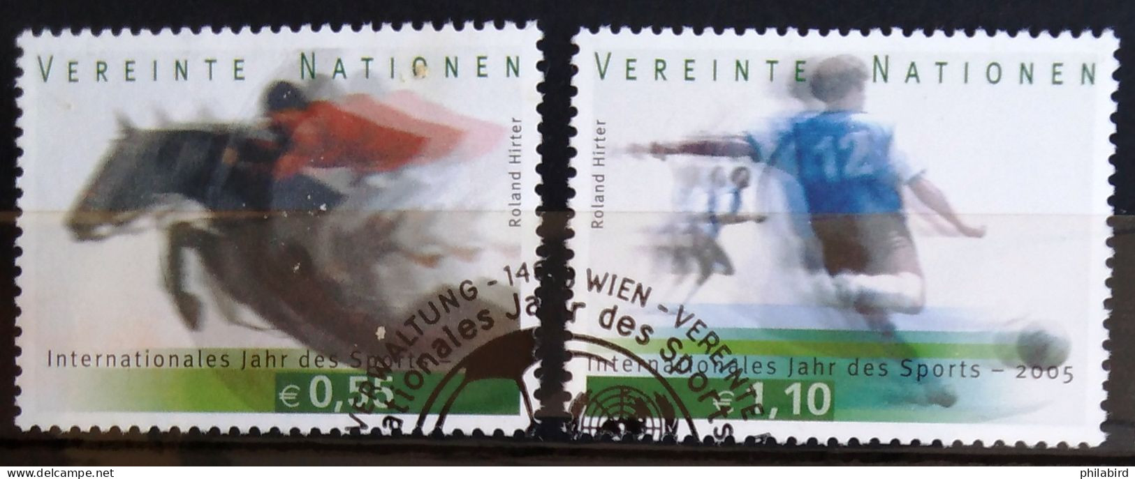NATIONS-UNIS - VIENNE                         N° 452/453                      OBLITERE - Used Stamps