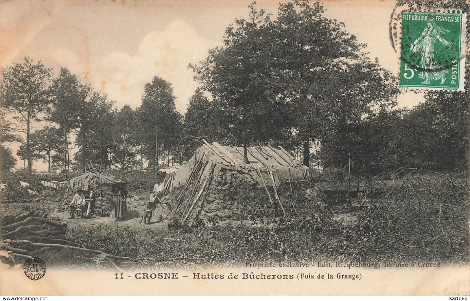 Crosne * Crosnes * Hutte De Bucherons Dans Le Bois De La Grange * Métier Bois - Crosnes (Crosne)