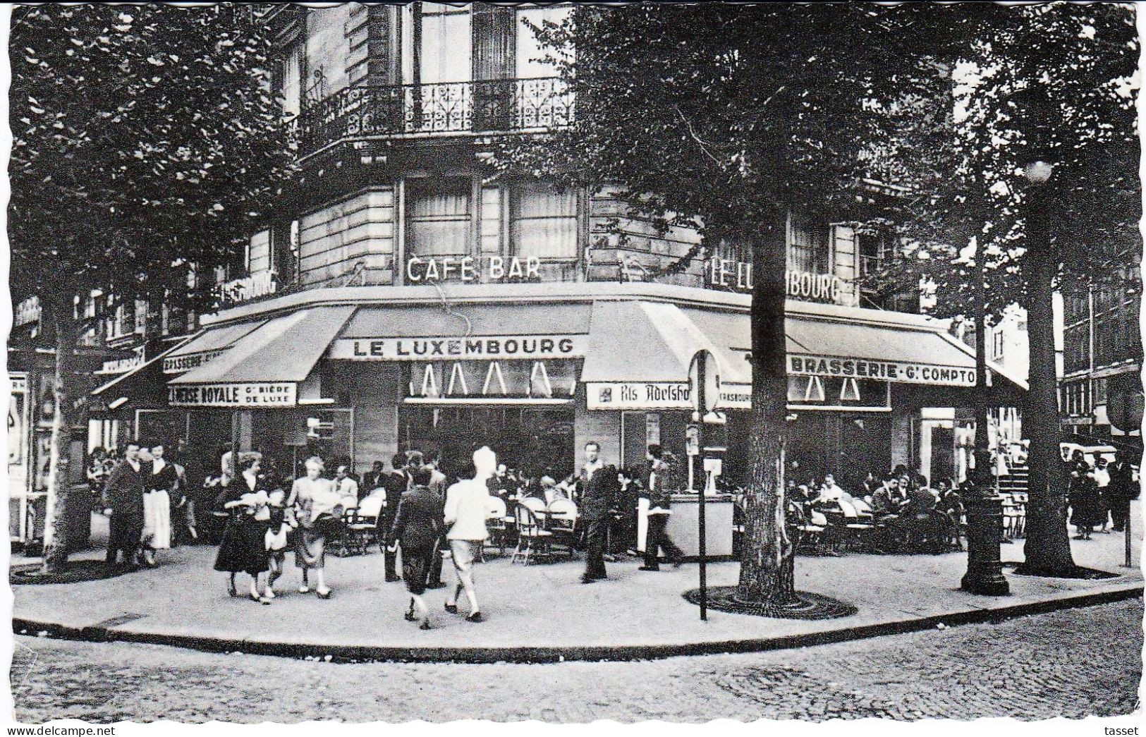 PARIS Ve : Café -Tabac  " Le Luxembourg" Angle De La Rue Soufflot Et Bd St Michel  .Brasserie , Glacier , - Cafés