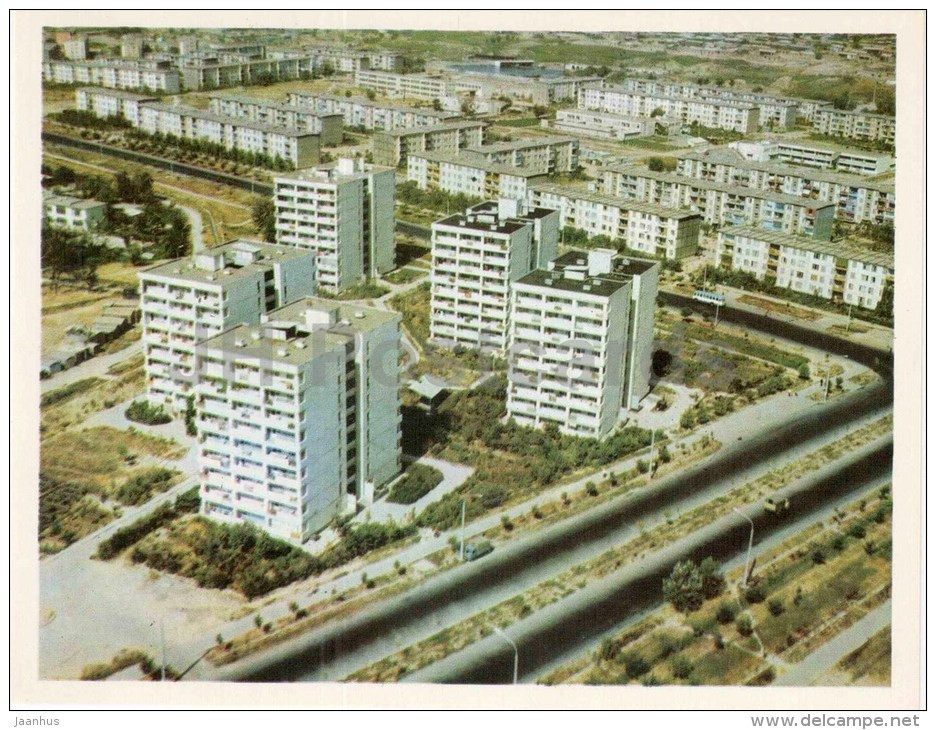 New Houses In Chilanzar District - Tashkent - Large Format Card - 1974 - Uzbekistan USSR - Unused - Ouzbékistan