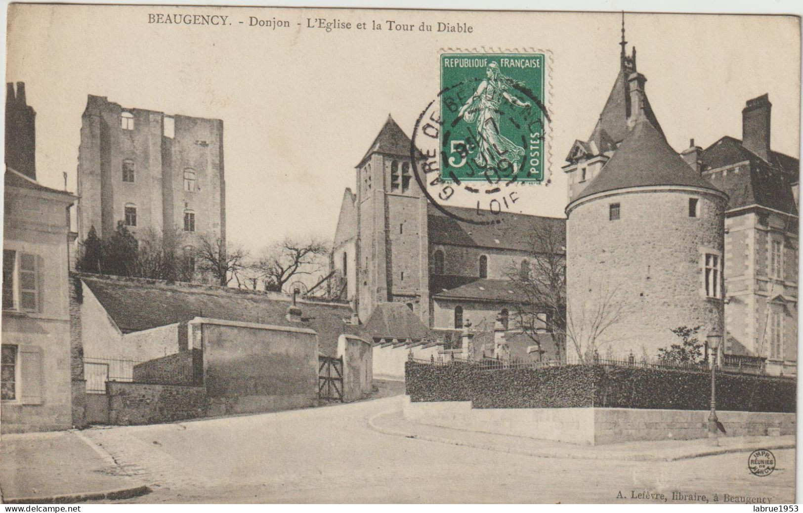 Beaugency -  Donjon -L'Eglise Et La Tour Du Diable - (F8961) - Beaugency