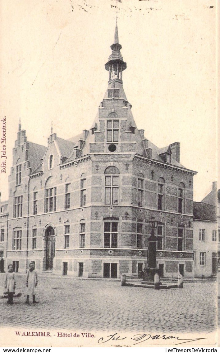 BELGIQUE - WAREMME - L'Hôtel De Ville - Carte Postale Ancienne - Waremme