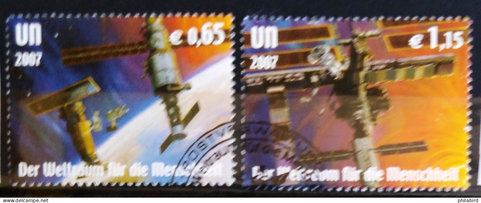 NATIONS-UNIS - VIENNE                         N° 524/525                      OBLITERE - Usati