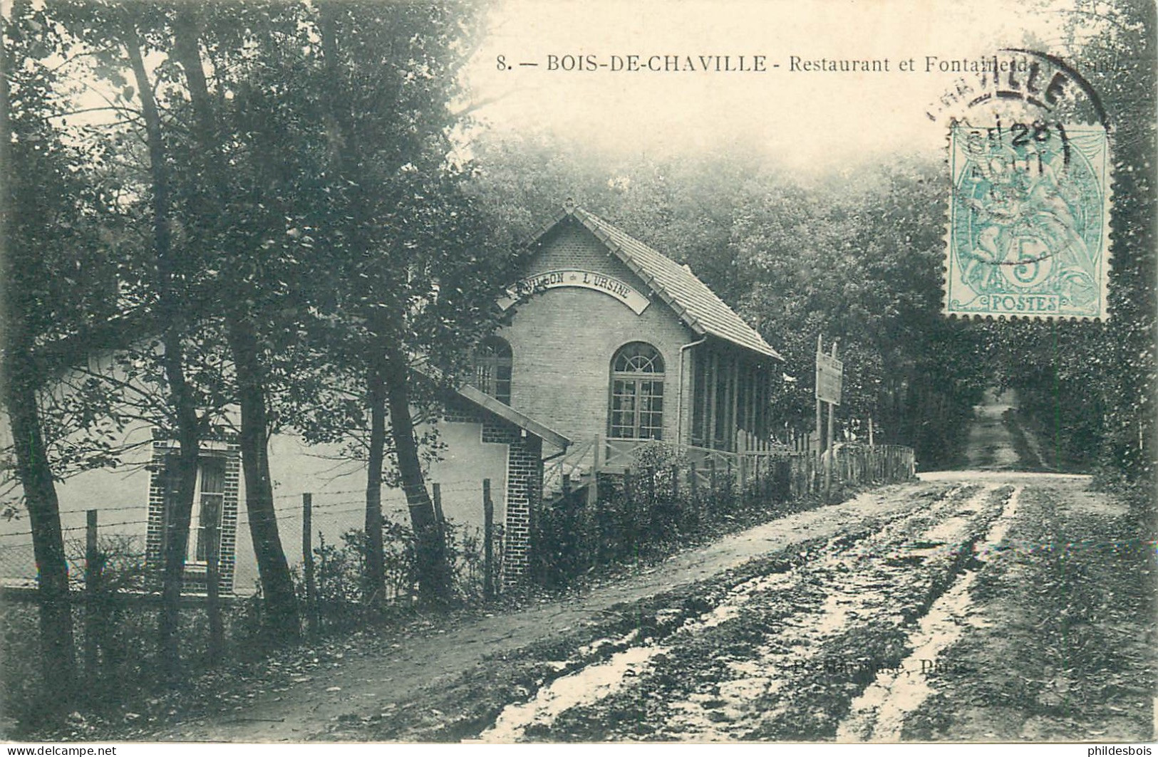 HAUTS DE SEINE  CHAVILLE  Restaurant Et Fontaine De L'ursine - Chaville