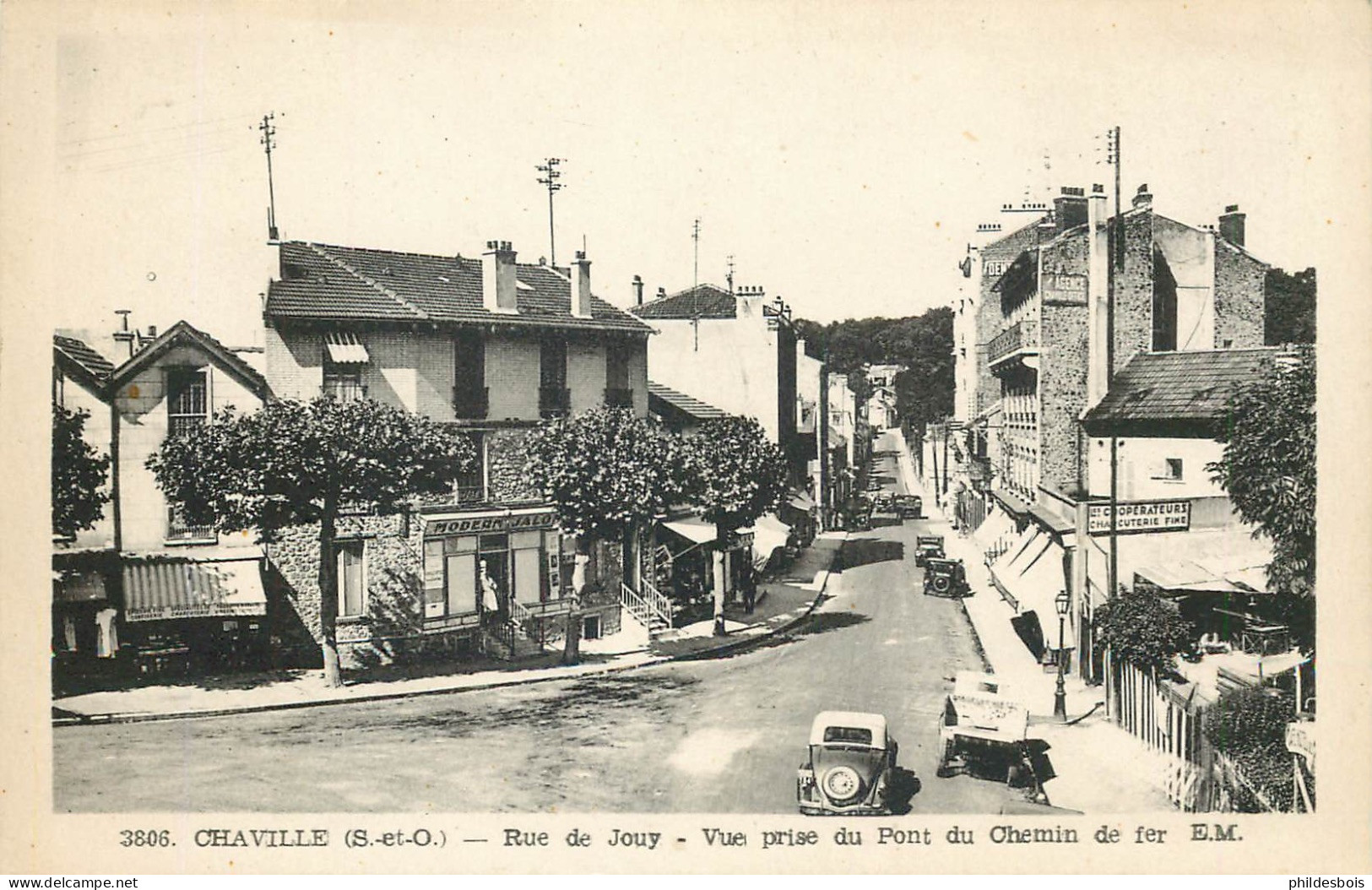 HAUTS DE SEINE  CHAVILLE  Rue De Jouy Prise Du Pont Du Chemin De Fer - Chaville