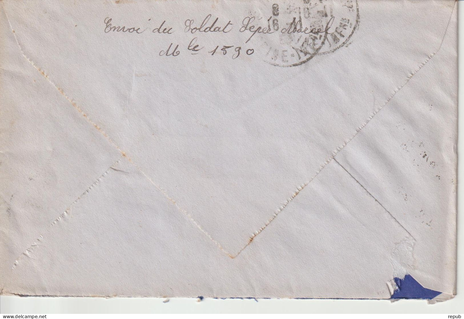 Lettre En Franchise FM 6 Oblitération 1933 Beauvais - Military Postage Stamps