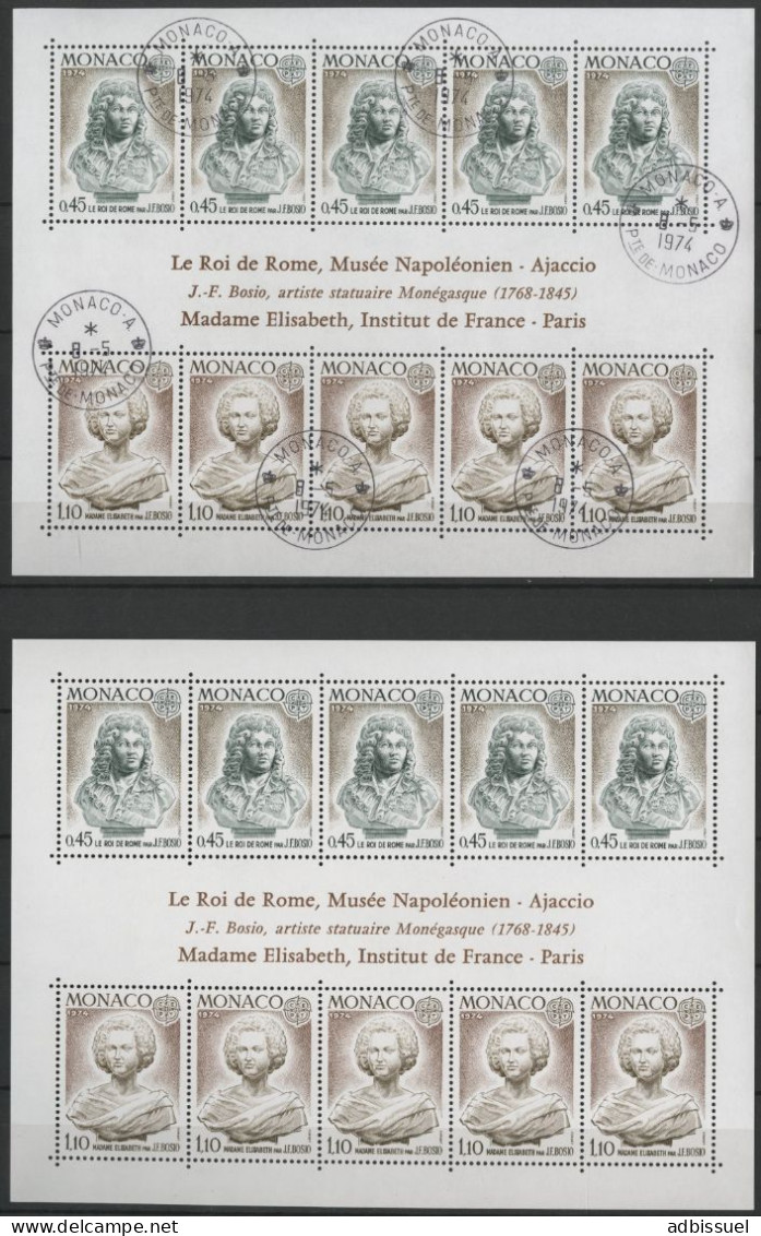 MONACO BLOCS N° 9 (x2) Cote 85 € Neuf ** (MNH) Et Oblitéré. Qualité TB - Blokken