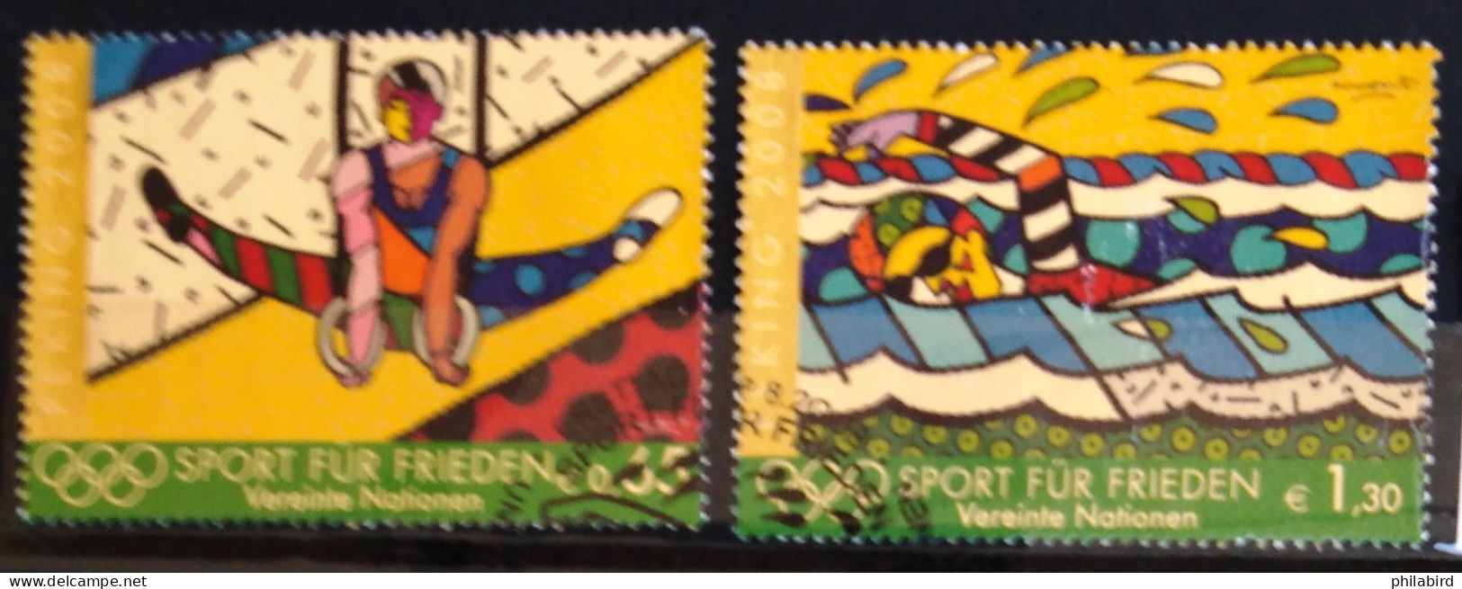 NATIONS-UNIS - VIENNE                          N° 555/556                       OBLITERE - Used Stamps