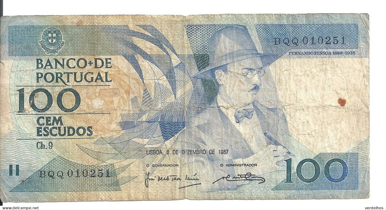 PORTUGAL 100 ESCUDOS 1987 VF P 179 D - Portugal