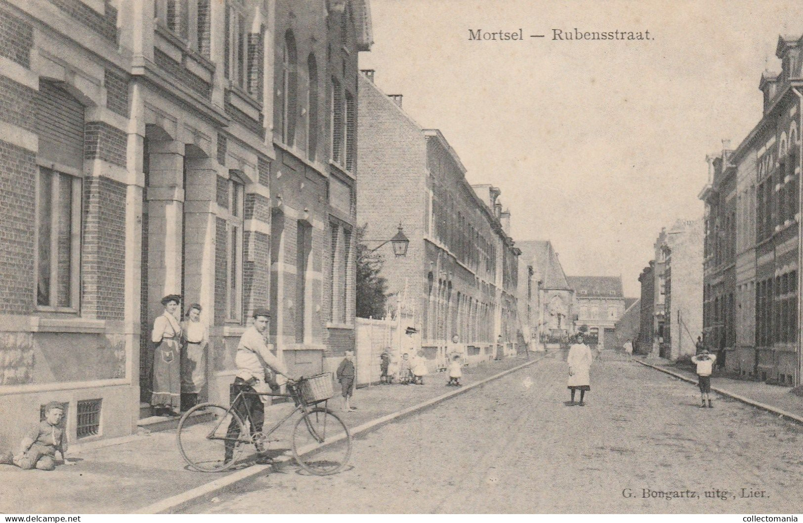 2 Oude Postkaarten  Mortsel   Rubensstraat  1913  Deurne Steenweg 1928 - Mortsel