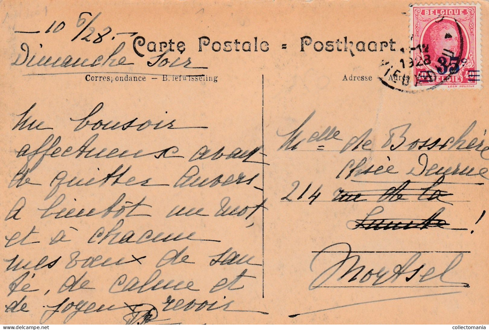 2 Oude Postkaarten  Mortsel   Rubensstraat  1913  Deurne Steenweg 1928 - Mortsel