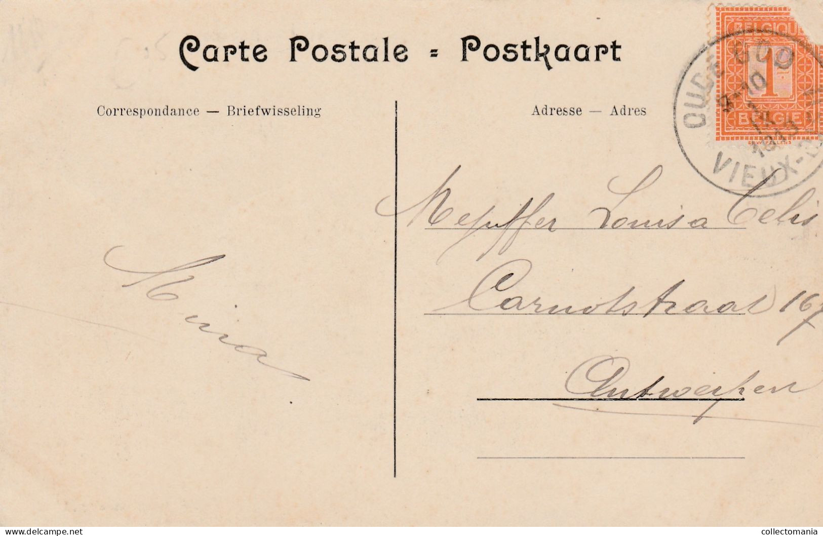 2 Oude Postkaarten  Mortsel   Rubensstraat  1913  Deurne Steenweg 1928 - Mortsel