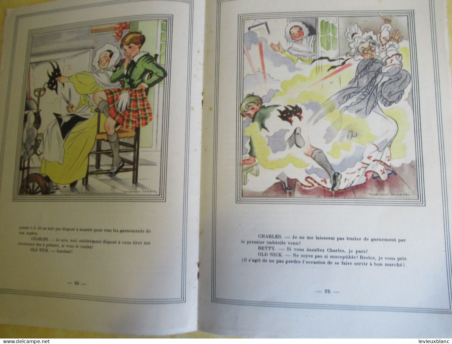 Livre d'enfant illustré/" Un bon petit Diable "/ Comtesse de Ségur/Illustrations Manon IESSEL/Vers 1940-1950       BD171