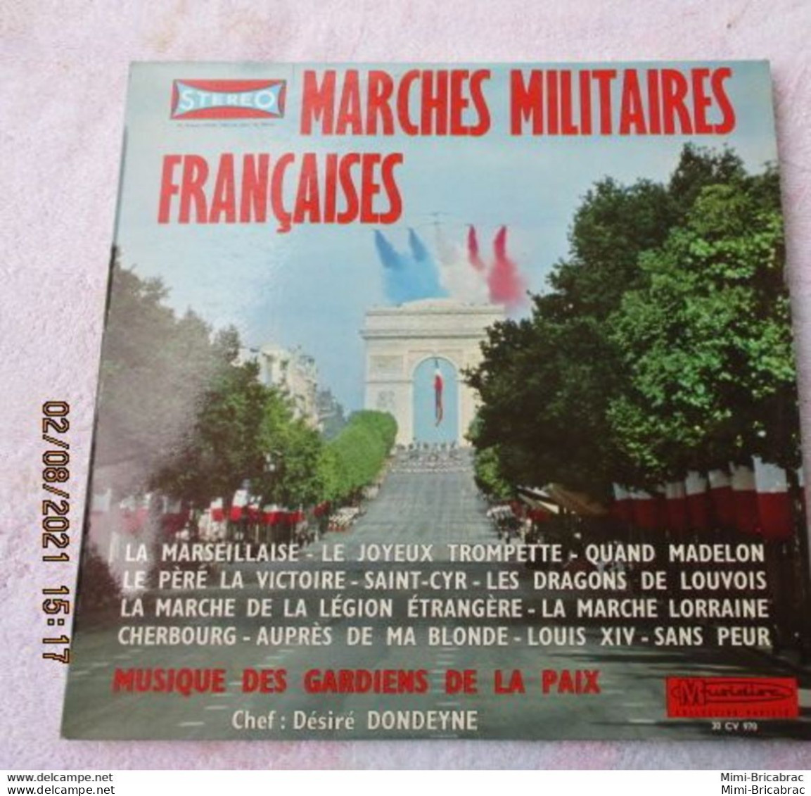 Suite Décés : Coté 14 € !! 33T 30 Cm Marches Militaires Francaises Musique Des Gardiens De La Paix De Paris - Compilations