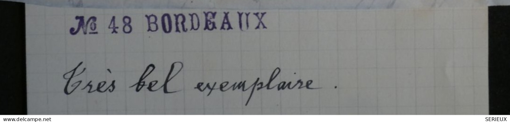 AV20 FRANCE EMIS. DE BORDEAUX N°48 GRANDE MARGES SUR  LETTRE  INCOMP. 1871  NEUCHATEL A LAFEUILLIE ++AFF. PLAISANT    + - 1870 Bordeaux Printing