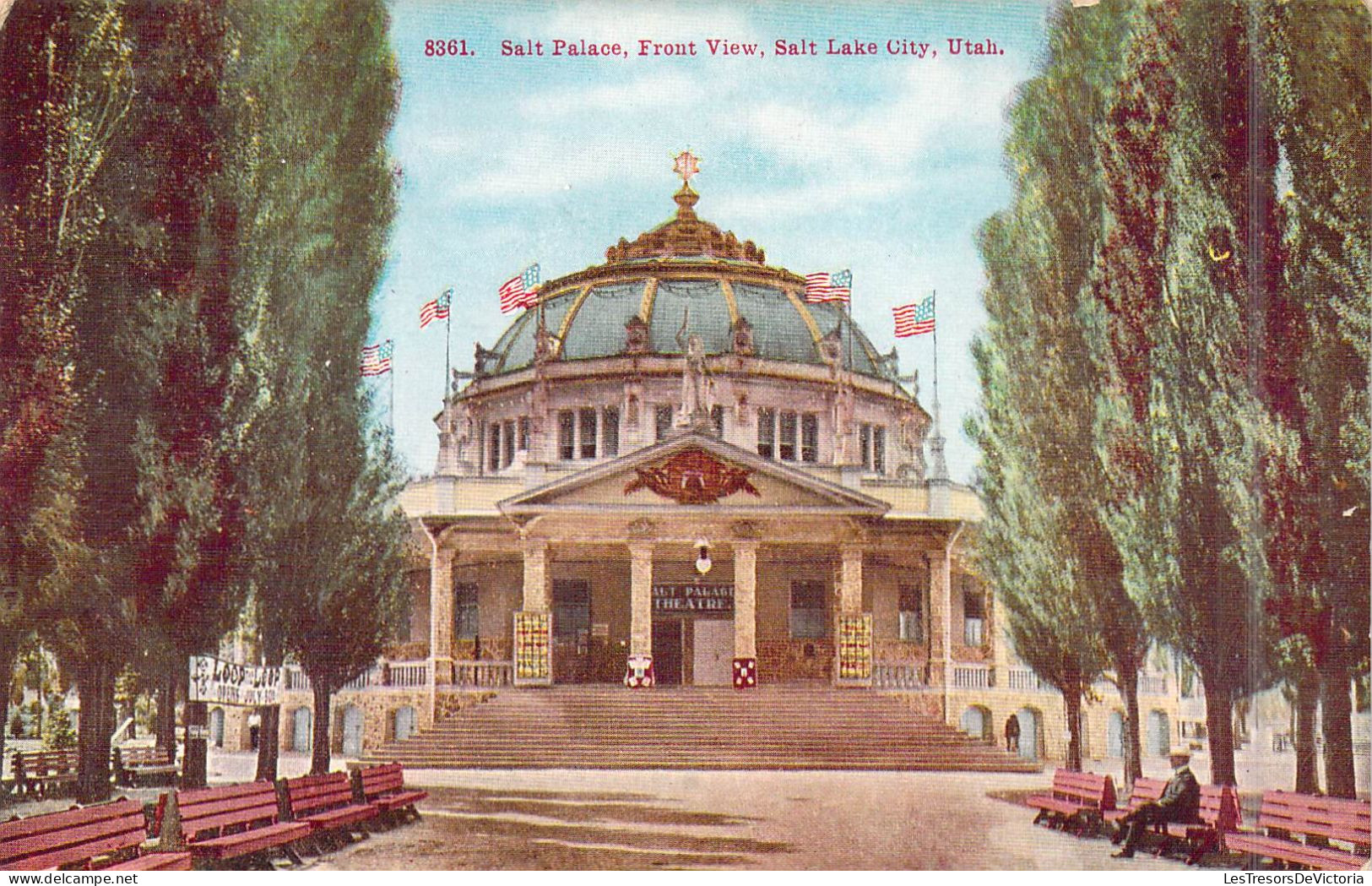 ETATS-UNIS - Utah - Salt Lake City - Salt Palace, Front View - Carte Postale Ancienne - Salt Lake City