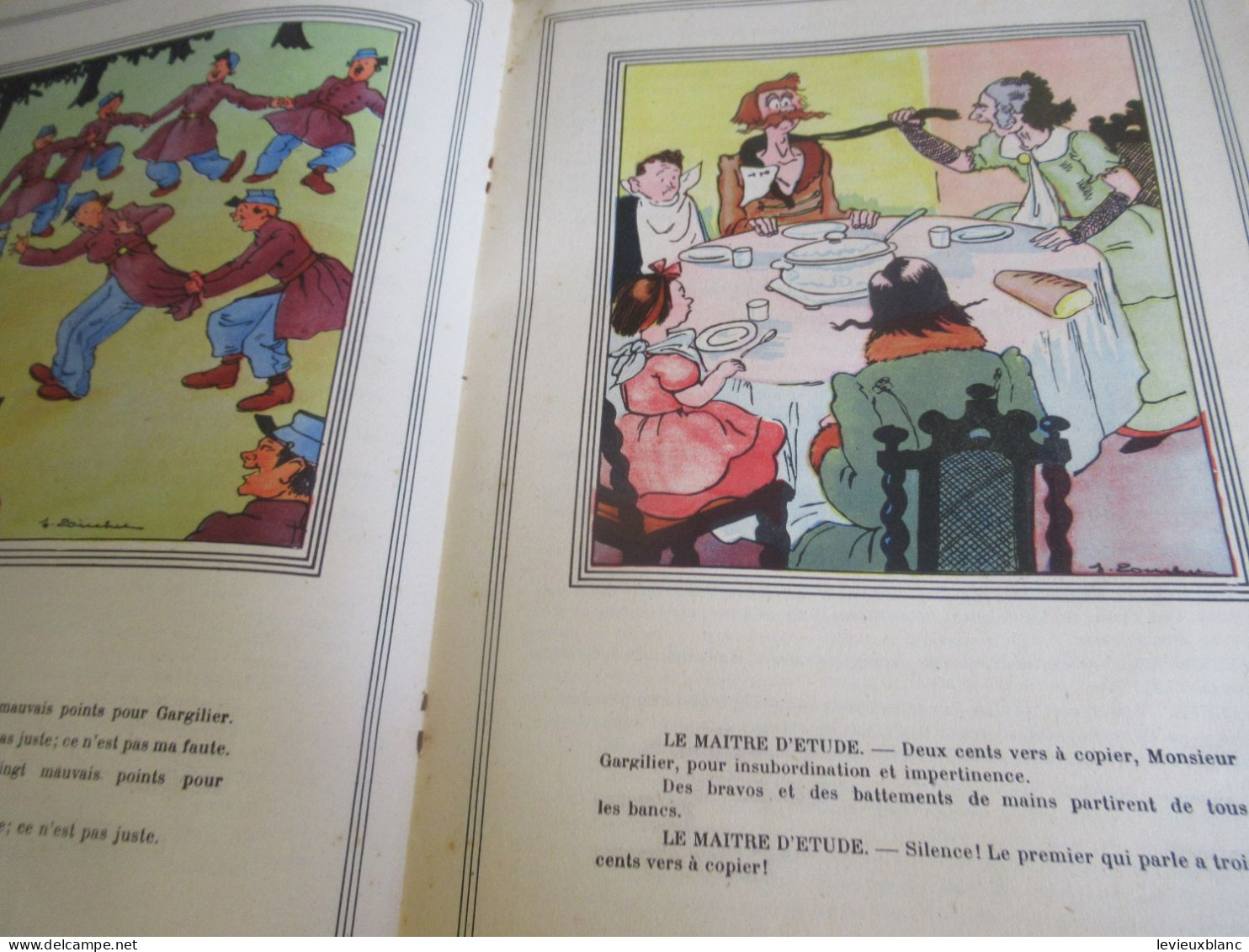 Livre d'enfant illustré/" Les deux nigauds "/ Comtesse de Ségur/Illustrations Jacques TOUCHET/Vers 1940-1945      BD172