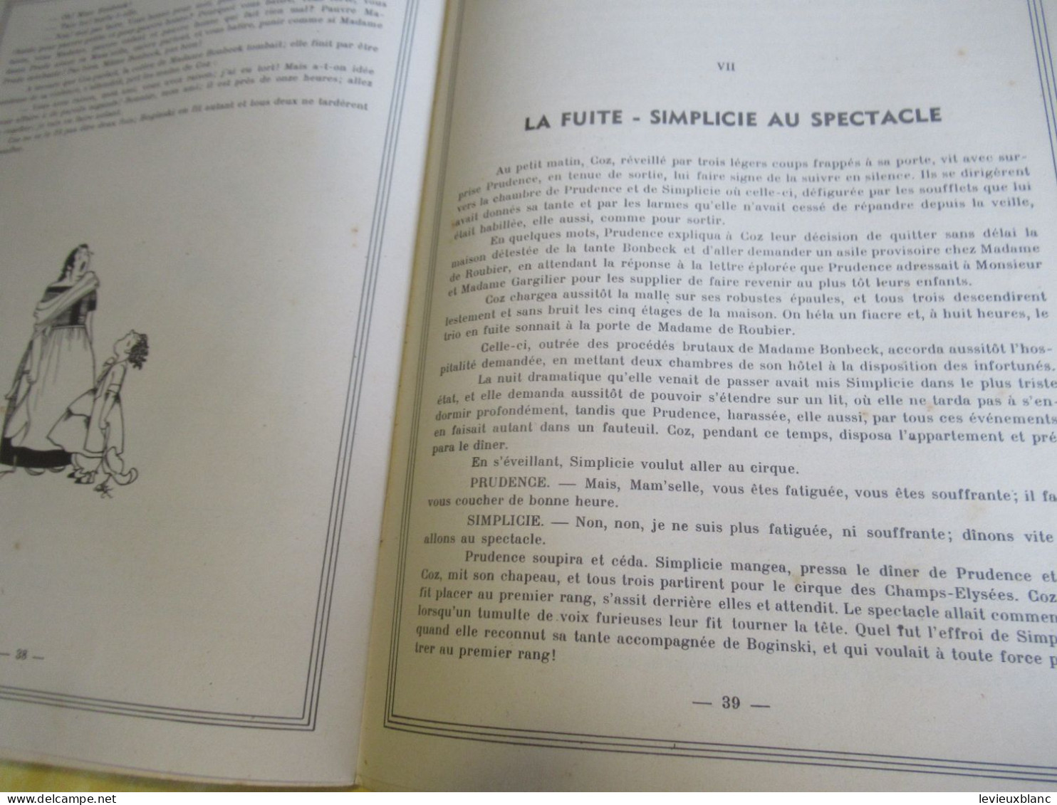 Livre d'enfant illustré/" Les deux nigauds "/ Comtesse de Ségur/Illustrations Jacques TOUCHET/Vers 1940-1945      BD172