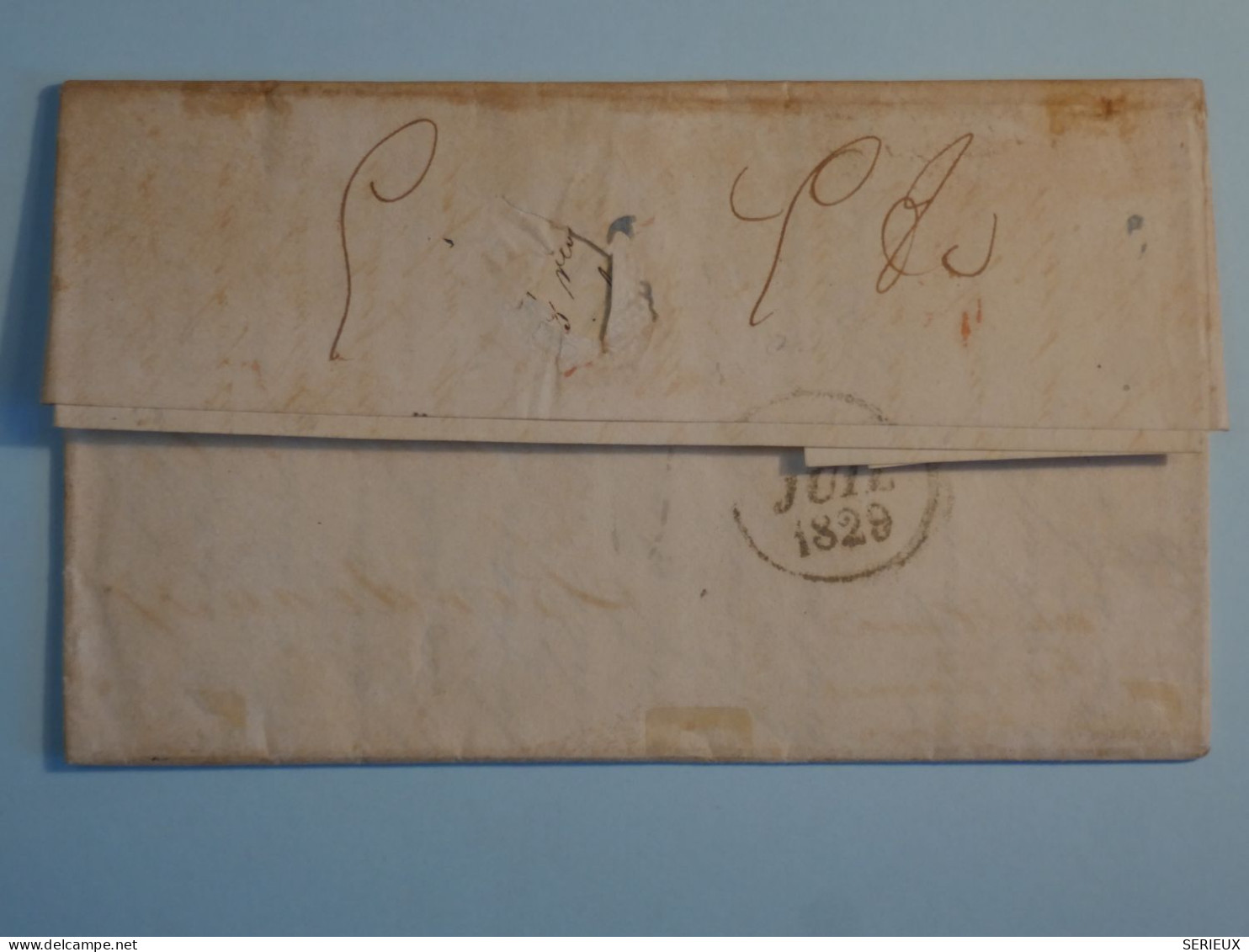 AV20 USA    BELLE LETTRE PAR OUTREMER  RRR 1829   NEW YORK A PARIS FRANCE PAR LE HAVRE   ++AFF. INTERESSANT    + - …-1845 Préphilatélie