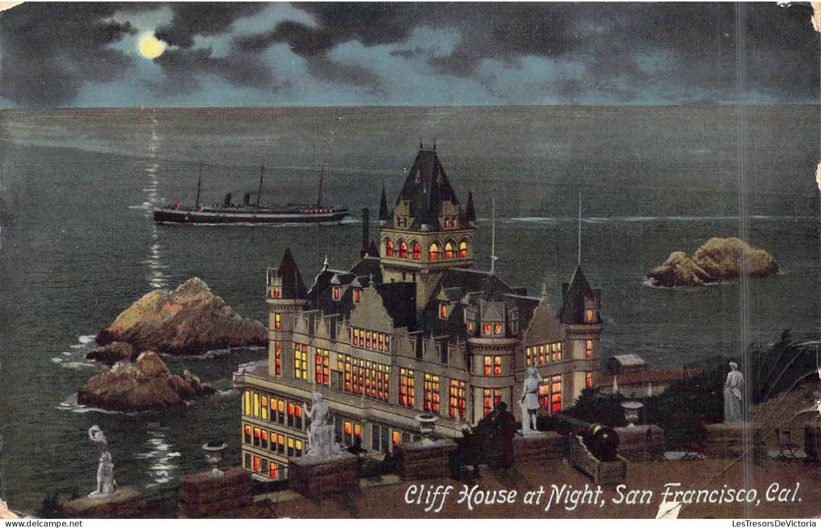 ETATS-UNIS - California - San Francisco - Cliff House At Night - Carte Postale Ancienne - Other & Unclassified