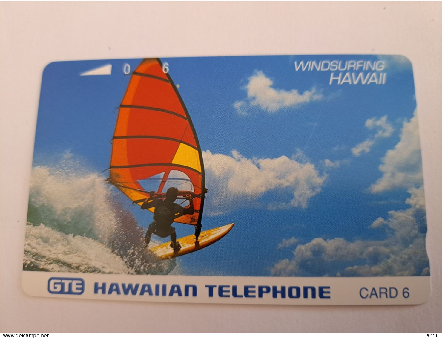 HAWAIIAN TELEPHONECARD 6 UNITS /MAGNETIC /  WIND  SURFING   /   HAWAII , GTE   MINT !!      **13097 ** - Hawaii