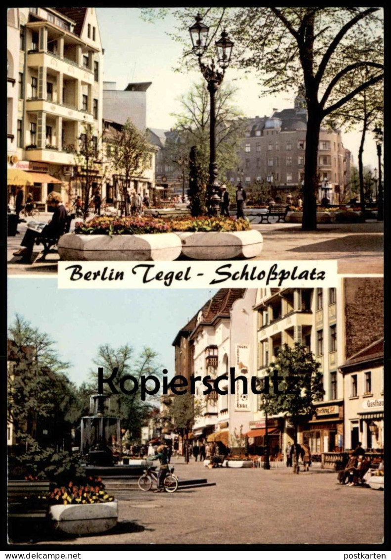 ÄLTERE POSTKARTE BERLIN TEGEL SCHLOSSPLATZ SPORTHAUS EDDI DORFKRUG AK Ansichtskarte Cpa Postcard - Tegel