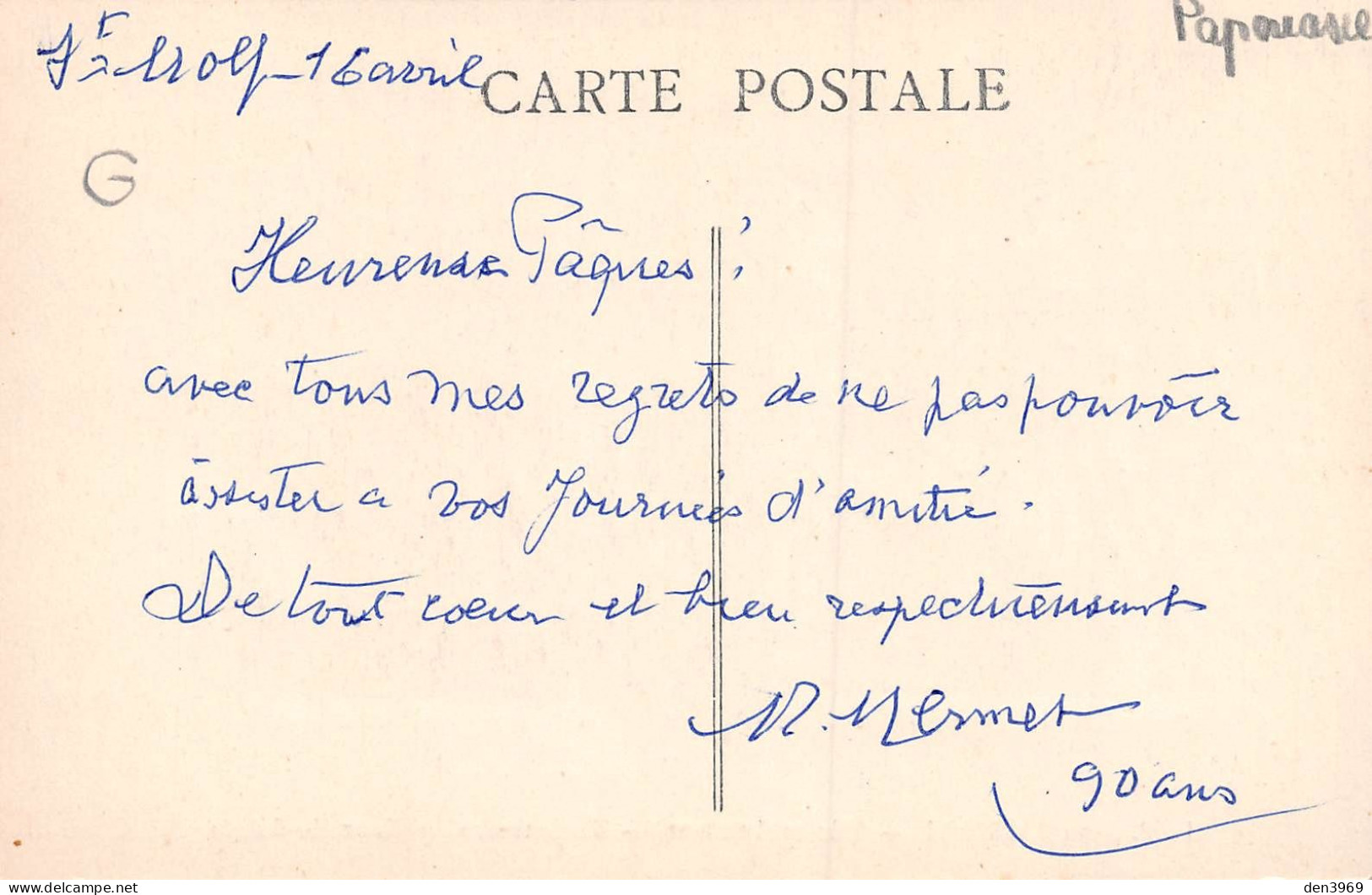 Océanie - Papouasie-Nouvelle Guinée - P. Léon BOURJADE, Né à Montauban, Officier Aviateur, Missionnaire - Ecrit (2 Scans - Papouasie-Nouvelle-Guinée