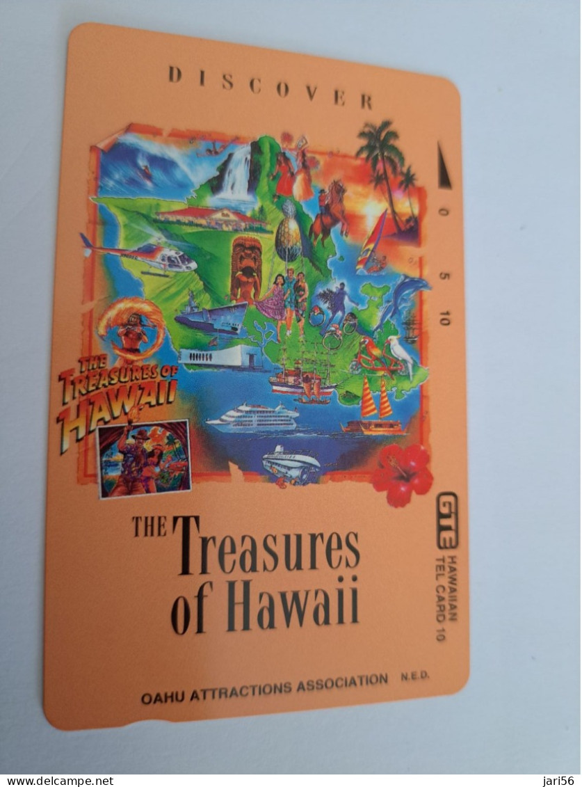 HAWAIIAN TELEPHONECARD 10 UNITS /MAGNETIC /TREASURES OF HAWAII    /   HAWAII , GTE   MINT !!      **13102 ** - Hawaii