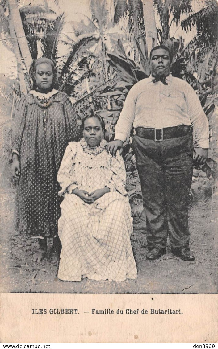 Océanie - Kiribati - Iles GILBERT - Famille Du Chef De Butaritari - Ecrit (2 Scans) - Garel, Rue Patrin, Mornand, Rhône - Kiribati