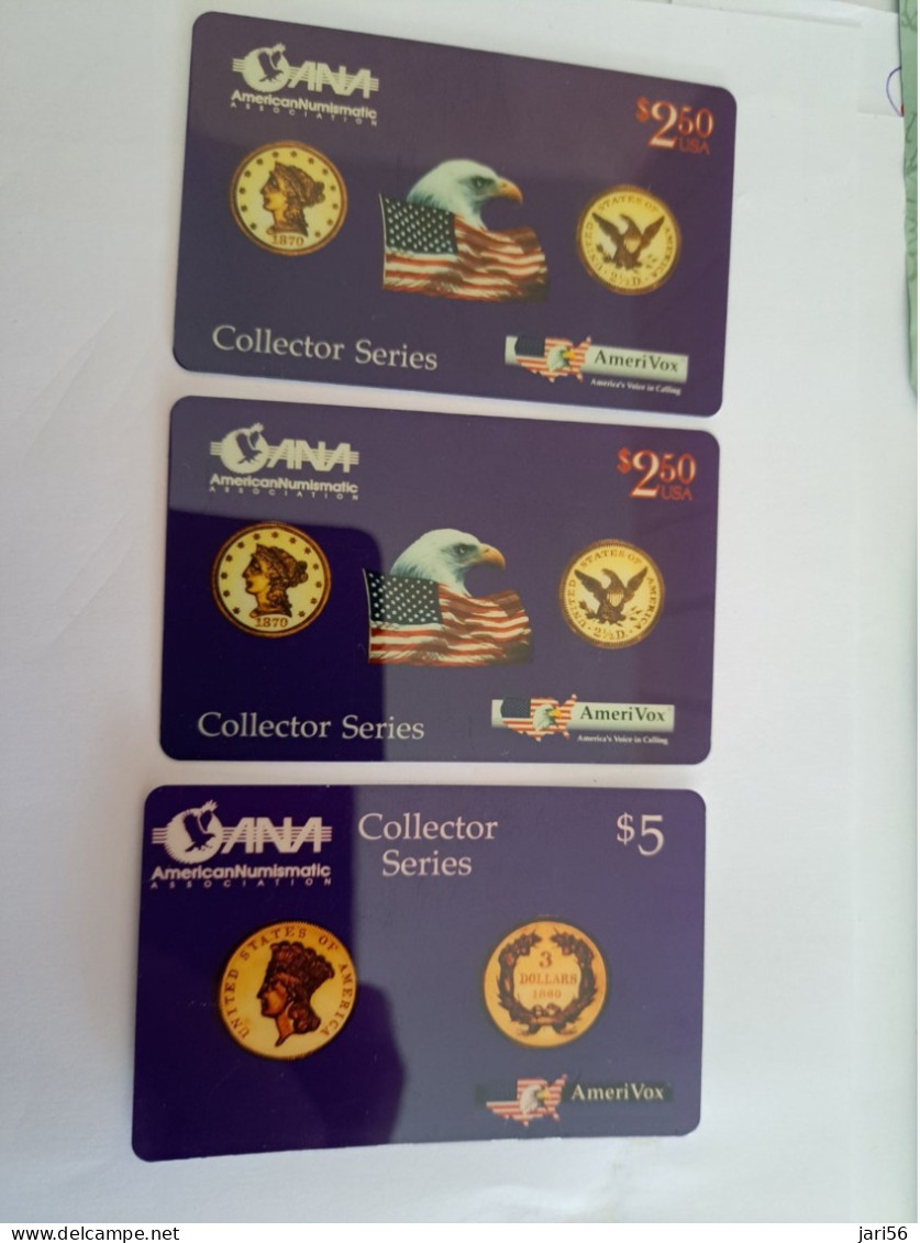 UNITED STATES USA AMERIKA / AMERIVOX COLLECTOR SERIES/ COINS  /  COINSHOW /COINS ON CARDS / MINT !!  **13105** - Amerivox