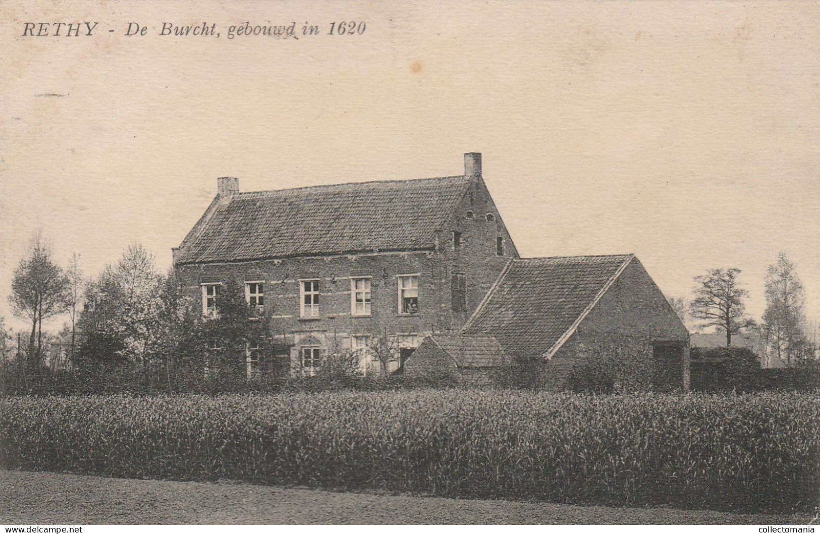 2 Oude Postkaarten Rethy Retie De Burcht  Het Boesdijkhof - Retie